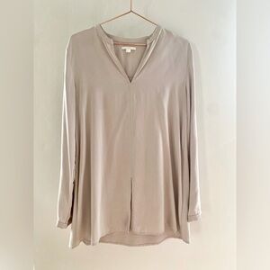 COS Silky Tunic Top Size 6 Beige